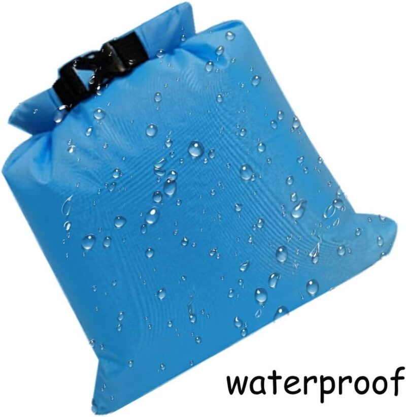 6 Stück wasserdichte Aufbewahrungsbeutel, 1,5/2,5/3/3,5/5/8L Lightweight Trockenbeutel Polyester Packsäcken Dry Bag Set für Wassersport Wandern Camping(Mehrfarbig) – Bild 3