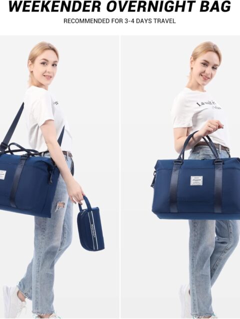 LOVEVOOK Reisetasche Damen Sporttasche Handgepaeck Tasche Weekender Bag Schwimmtasche Wasserdicht Travel Bag Duffle Bag Fitnesstasche Frauen Kliniktasche fuer Reise Gym Flugzeug