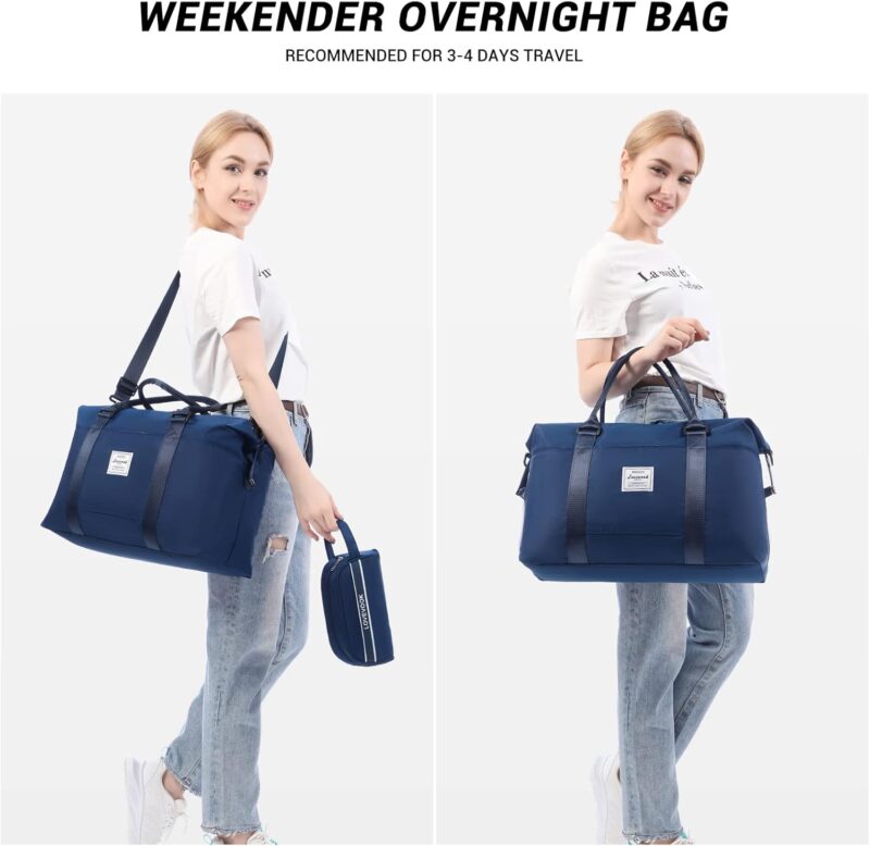 LOVEVOOK Reisetasche Damen Sporttasche Handgepäck Tasche Weekender Bag Schwimmtasche Wasserdicht Travel Bag Duffle Bag Fitnesstasche Frauen Kliniktasche für Reise Gym Flugzeug – Bild 2