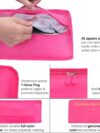 Vicloon Koffer Organizer, 8-in-1-Set Gepäck Organizer, wasserdichte Reise Kleidertaschen umfassen 2 Schuhbeutel, 3 Packwürfel und 3 Aufbewahrungsbeutel, für Kleidung Schuhe Kosmetik - Rose Rot – Bild 2