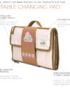 XL tragbare Wickeltasche. Die Wickeltasche ist eine abnehmbare Tasche mit 6 Fächern als Kulturtasche für Babyartikel. Wasserdichte faltbare Wickelauflage ideal als Geschenk für (Pack Extra (Vinchy)) – Bild 2
