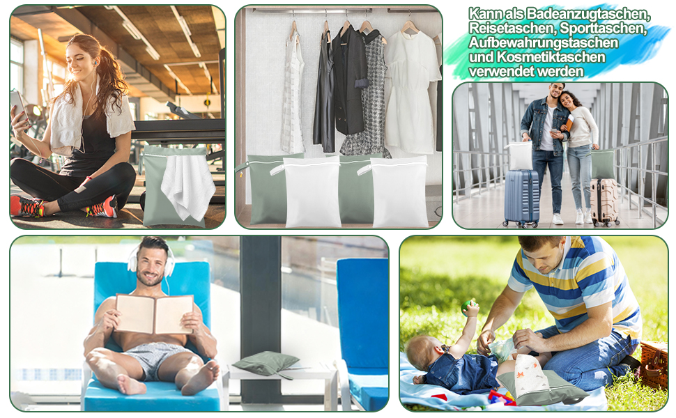 1761760890 532 Wusboo Wet Bag 40 x 30 cm Waterproof Wetbags Laundry