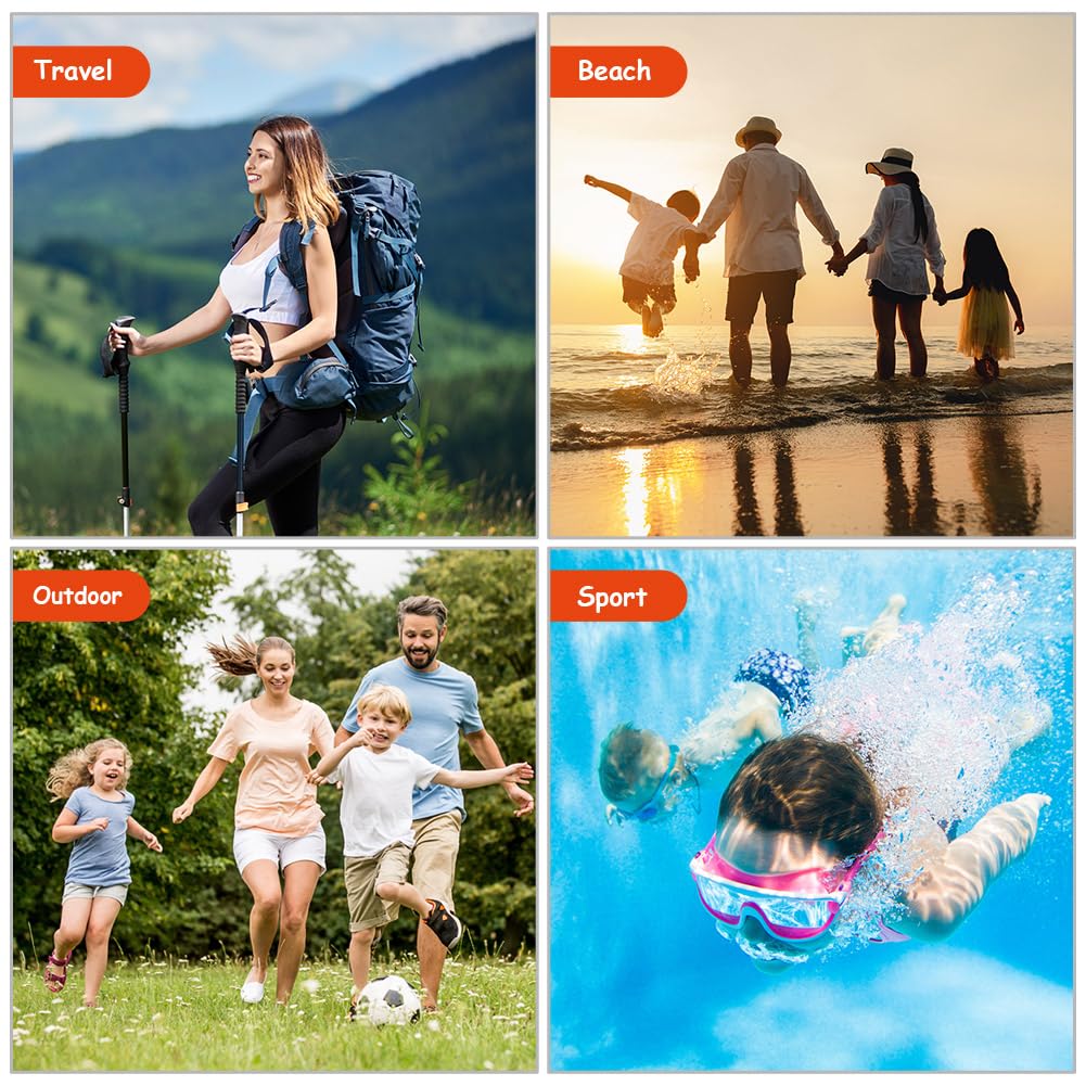 Vicloon Baby Nasstaschen,Wetbag Organiser Beutel, Wiederverwendbare Wet Bag,wasserdicht Stoffwindeln Nasstaschen für Kindergarten,Reisen, Gym,Schwimmsachen-Regenbogenstil – Bild 9