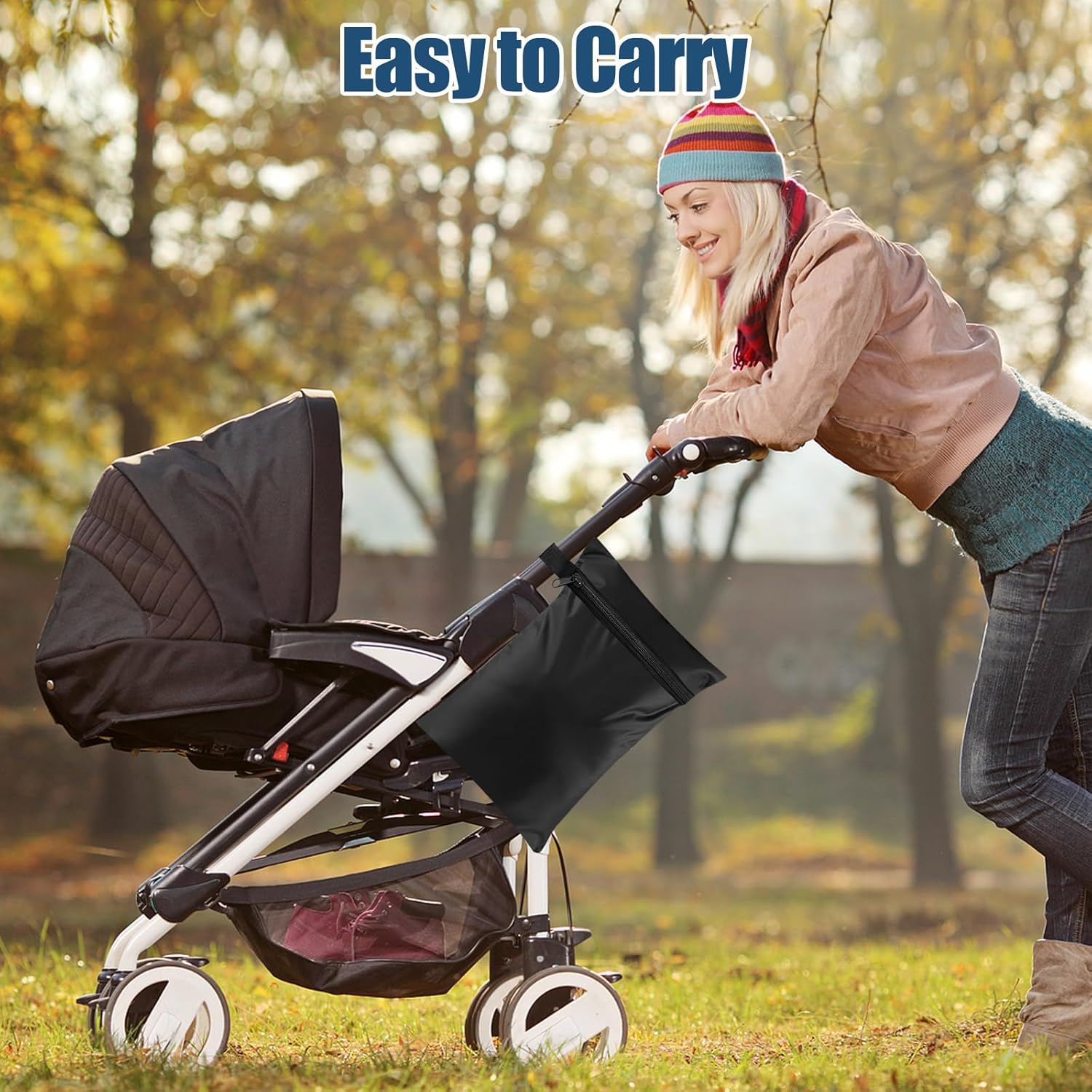 AYSYR 4 Stück Wetbag Schwarze,Wet Bag Geeignet für Reisen,Nasstasche zur Aufbewahrung,Wasserdichter Beutel Nicht Leicht Verschmutzbar,Wäschesack Reise (22 * 35,25 * 38,28 * 40,20 * 30cm) – Bild 4