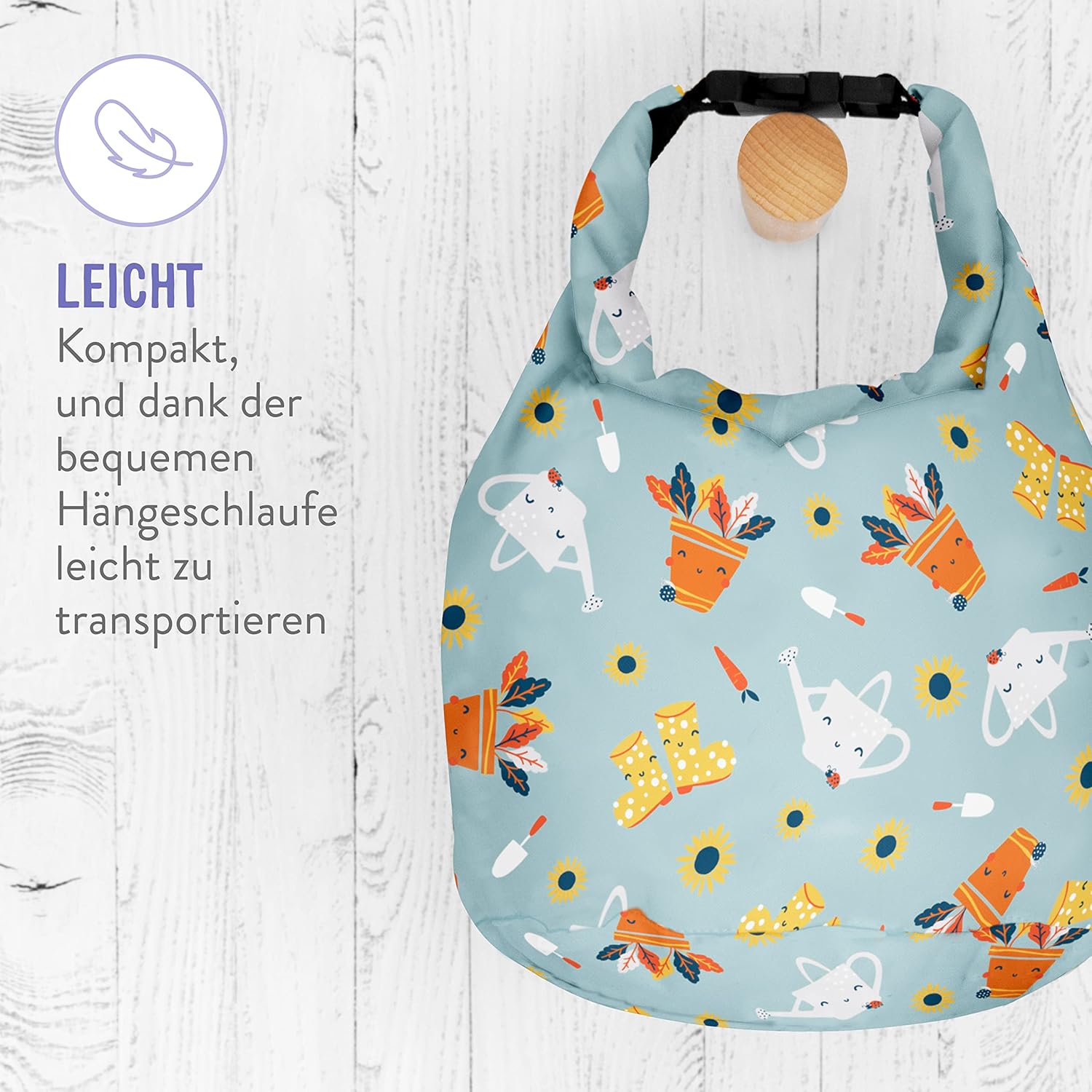 Bambino Mio, Wetbag für unterwegs - Wasserdichte, Wiederverwendbare Windeltasche zum Reisen, (Freche Früchte) – Bild 4