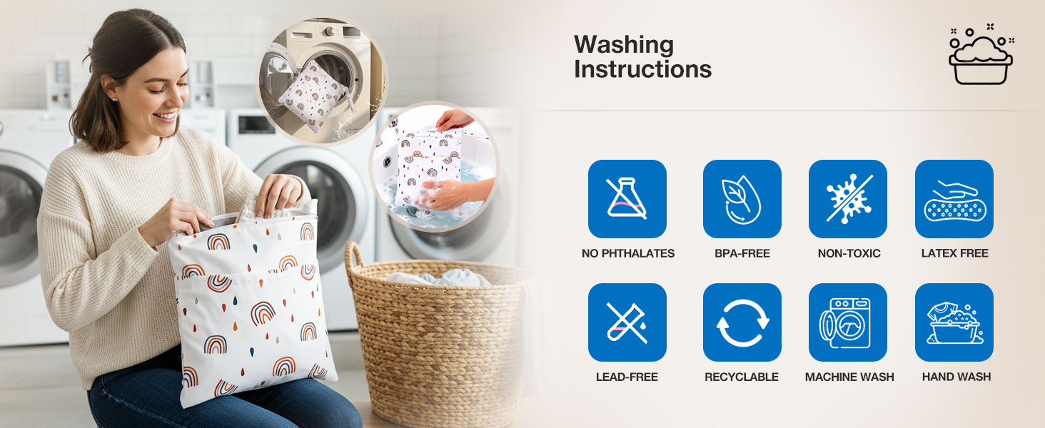 1772215440 207 2 Stueck Wetbag Kindergarten Nasstasche Organizer Schwimmsachen Nassbeutel Wiederverwendbar Nasse