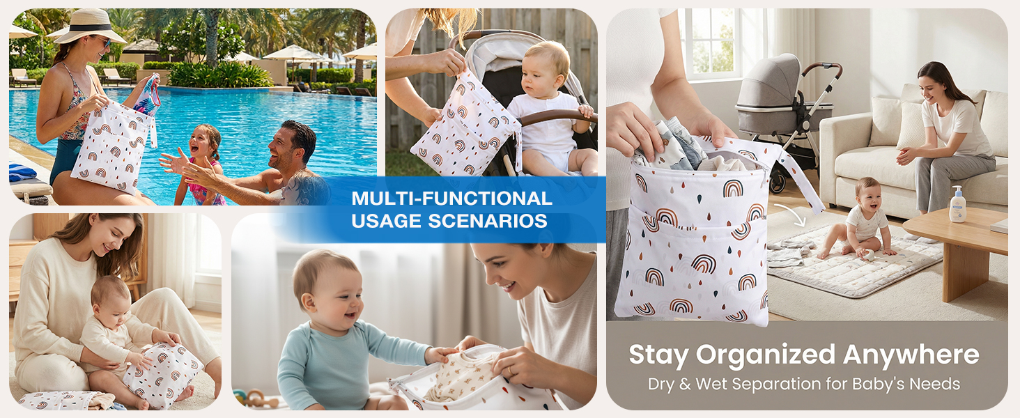 1772215441 963 2 Stueck Wetbag Kindergarten Nasstasche Organizer Schwimmsachen Nassbeutel Wiederverwendbar Nasse