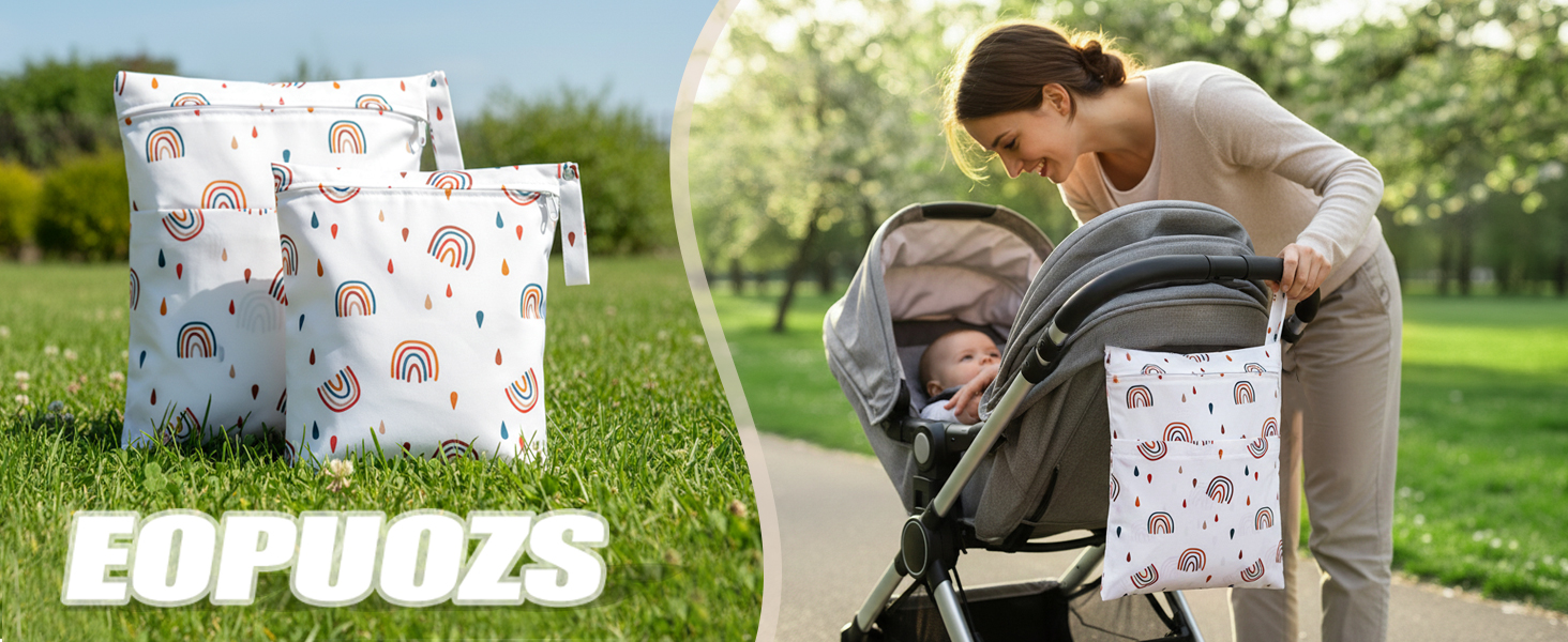 2 Stueck Wetbag Kindergarten Nasstasche Organizer Schwimmsachen Nassbeutel Wiederverwendbar Nasse