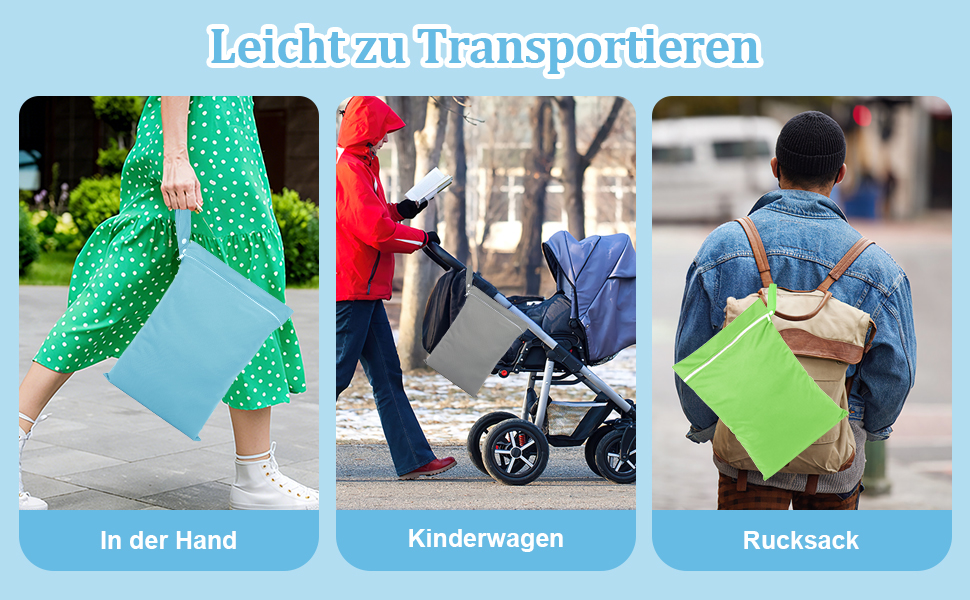 1779728418 621 Deepton 2 Stueck Nassbeutel 40 x 30 cm Wetbag Schwimmsachen