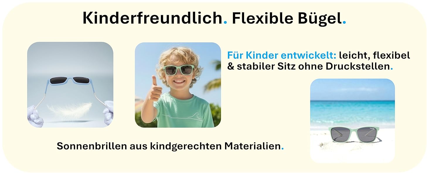 1780074091 407 Mausito Sonnenbrille Kinder 3 66 99 14 Jahre UV400 Kategorie 3 Glaeser