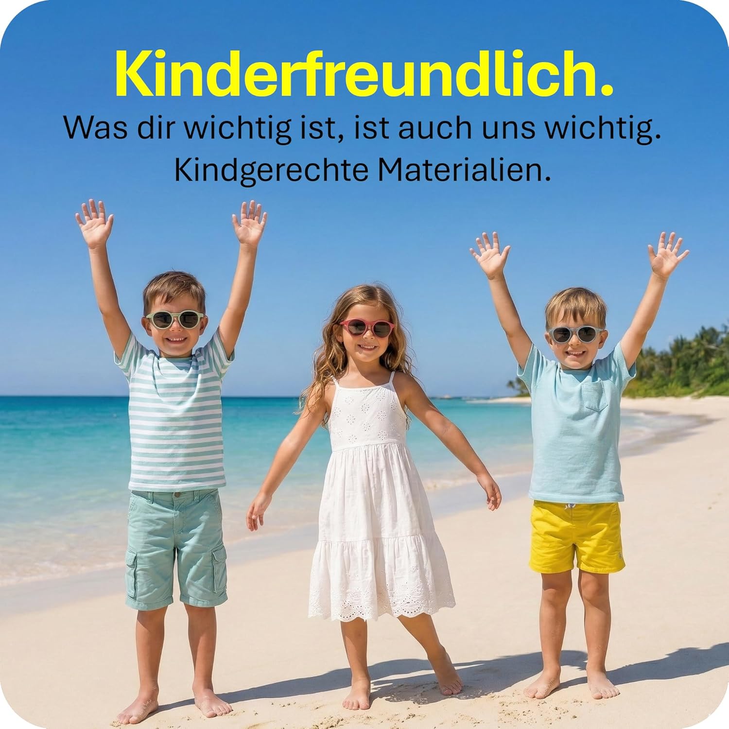 Mausito Sonnenbrille Kinder (3-6 & 6-9 Jahre) UV400 & Kategorie 3 Gläser | Flexible Bügel aus TPEE & Polycarbonat | Europäisches Design – Bild 7