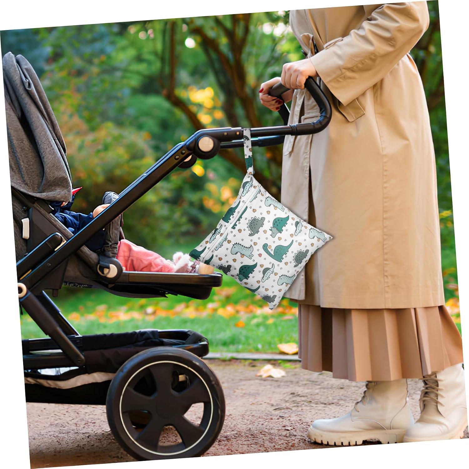 Garneck 2 Stück Wickeltasche Wickeltaschen für Babys Wickeltasche für Jungen Polyester – Bild 3