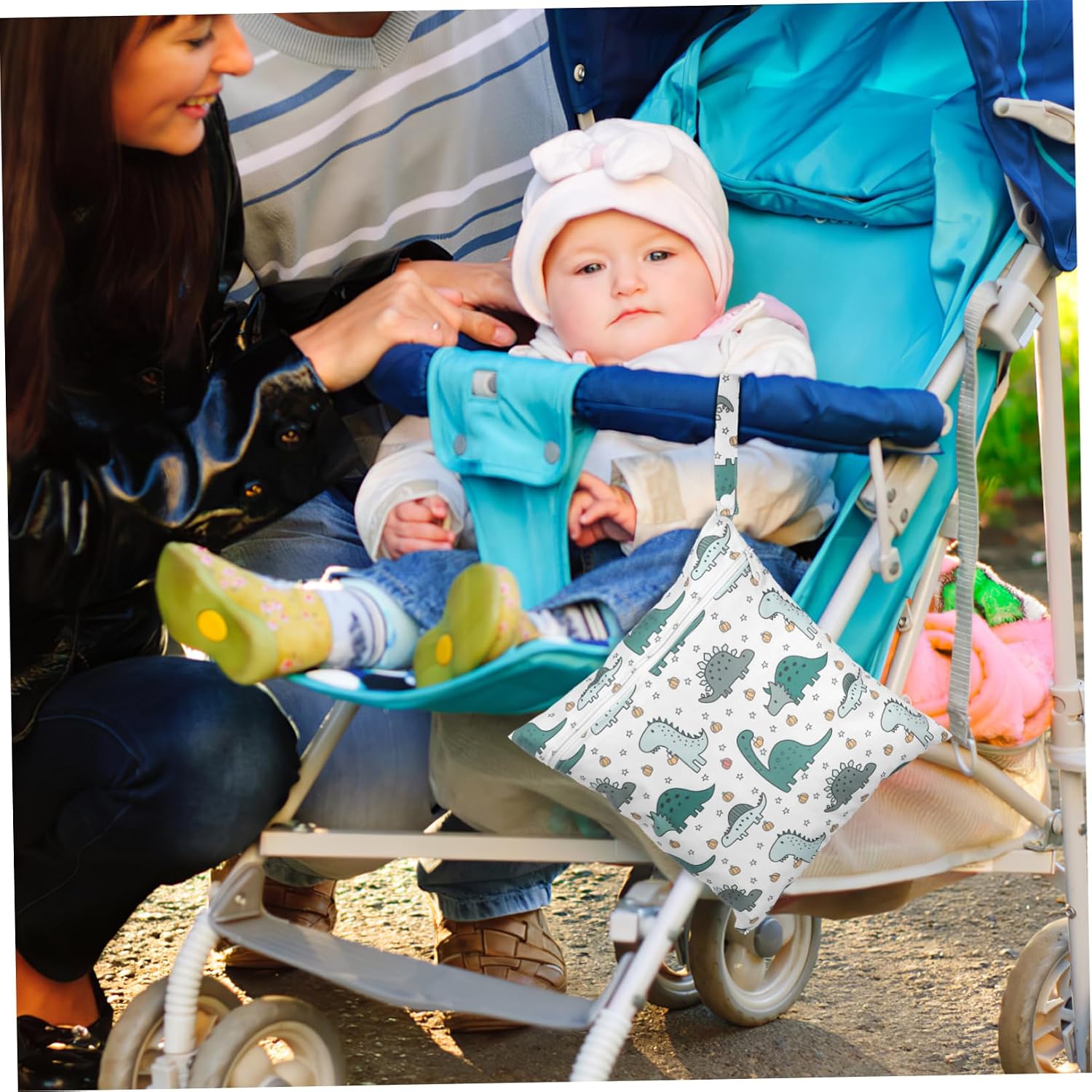 Garneck 2 Stück Wickeltasche Wickeltaschen für Babys Wickeltasche für Jungen Polyester – Bild 6
