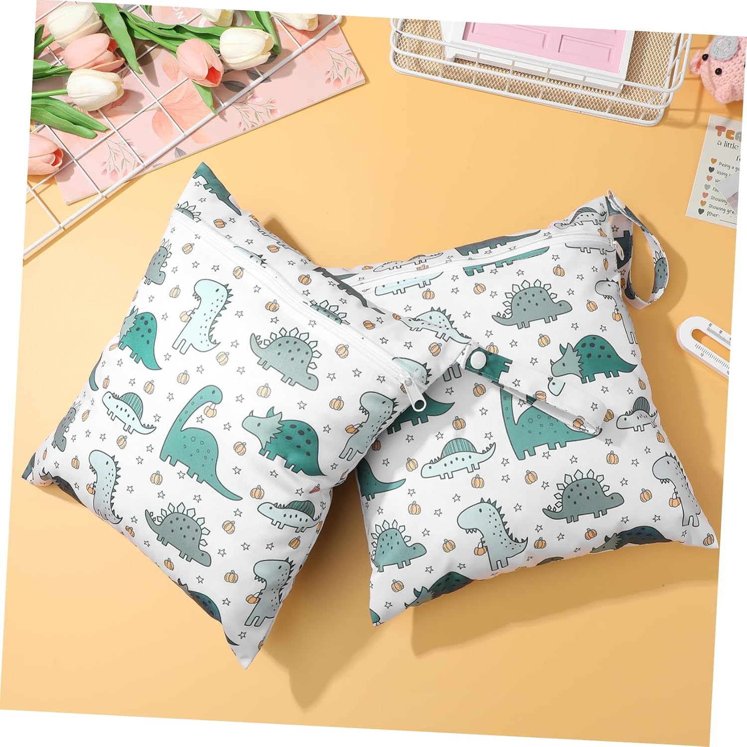 Garneck 2 Stück Wickeltasche Wickeltaschen für Babys Wickeltasche für Jungen Polyester – Bild 8