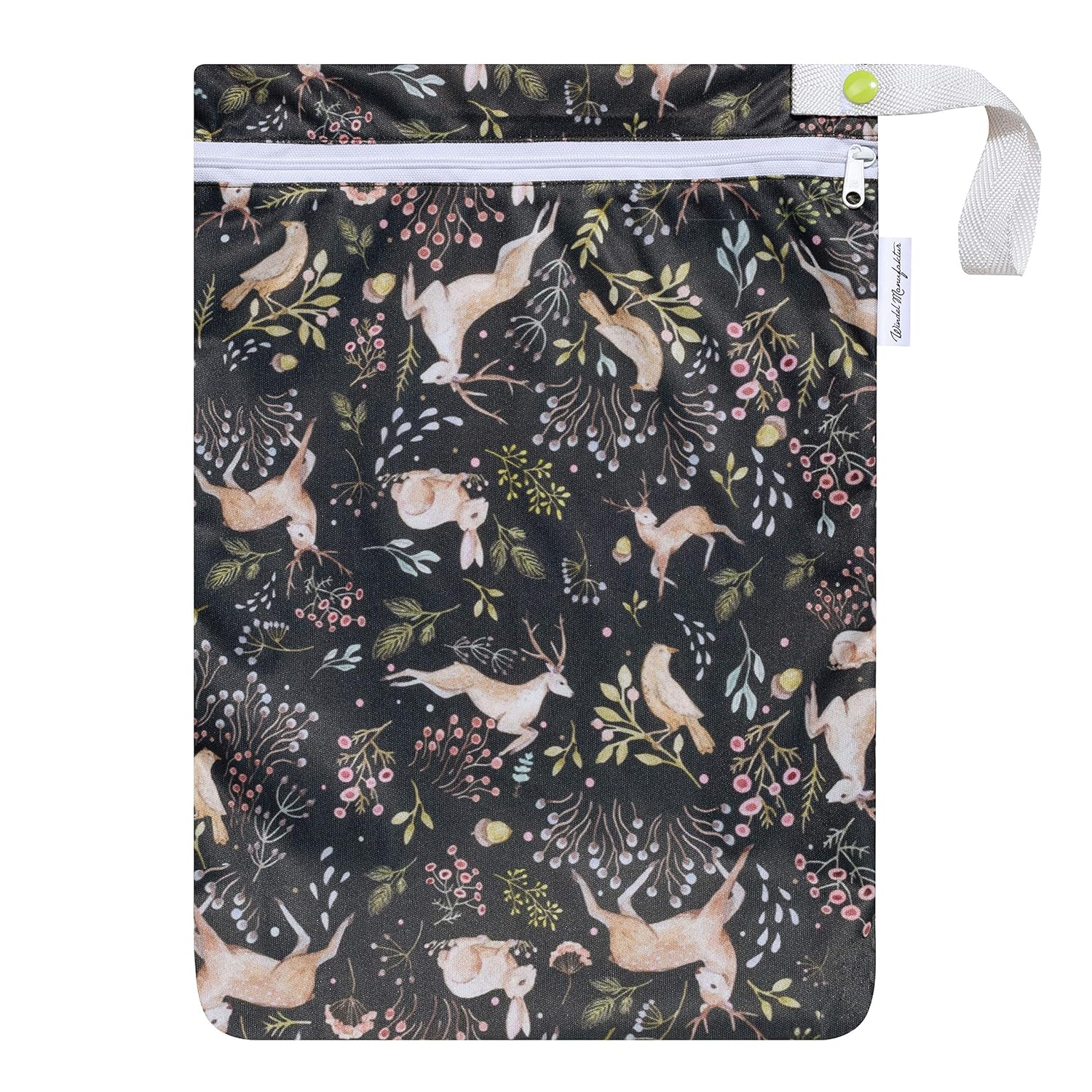 Wetbag, atmungsaktive und wasserabweisende Nasstasche - Made in Germany (klein, Waldtiere) – Bild 2