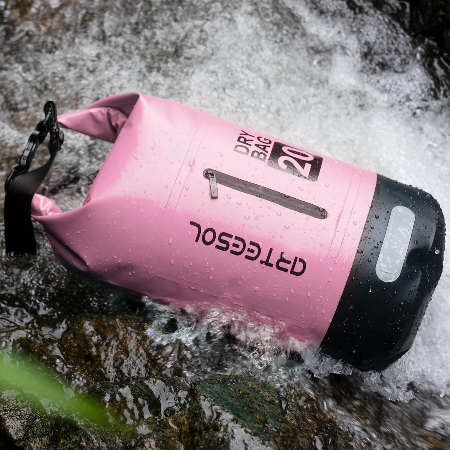 Dry Bag - 5L 10L 20L 30L Waterproof trockener Beutel/Sack wasserdichte Tasche mit Langem justierbarem Bügel für Kayaking Boots-Ausflug Kanu/Fischen/Rafting/Schwimmen/Snowboarding – Bild 4