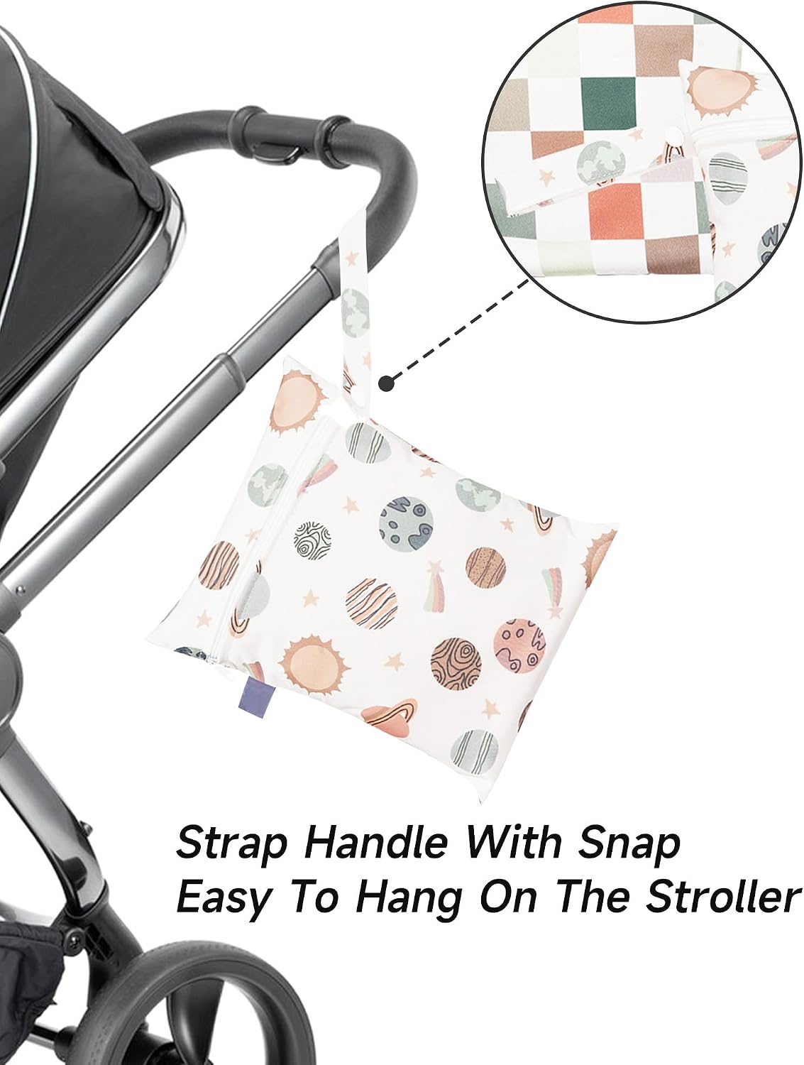 SEAUR Nasstasche Schwimmsachen Wetbag Baby Wasserdichter Nass Trockenbeutel toffwindeln Waschbar wasserdichte Windeln Windeltasche Windelbeutel Nasstaschen – Bild 4