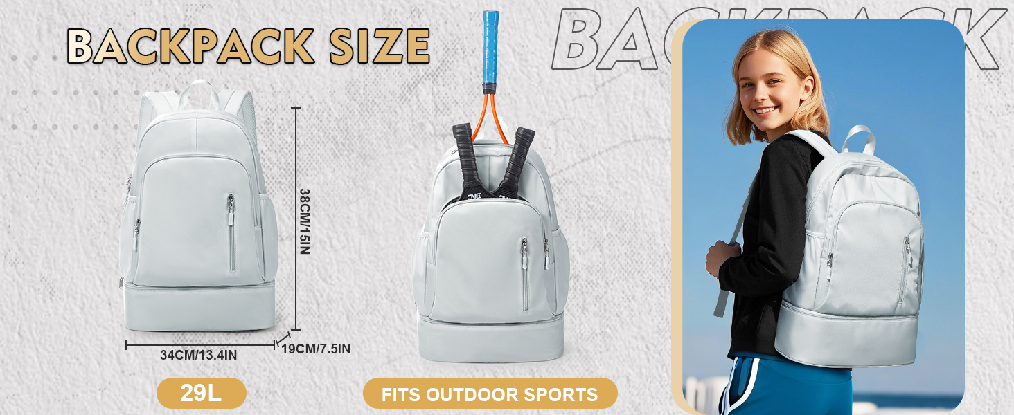 1788195665 18 Gym Rucksack damen Sportrucksack mit Schuhfach und NasstascheWasserdichter Freizeitrucksack Sportruc