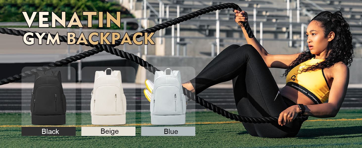 Gym Rucksack damen Sportrucksack mit Schuhfach und NasstascheWasserdichter Freizeitrucksack Sportruc